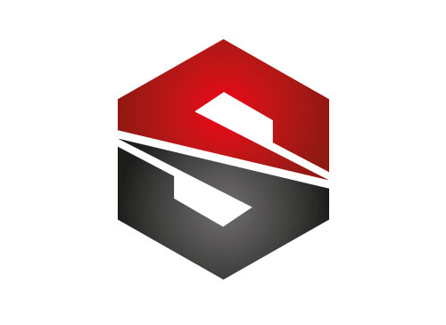 Hexagon Logo, S Logo, Abstraktes Logo