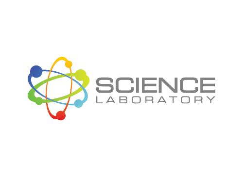 Wissenschaft Logo, Chemie Logo, Molekl Logo, Labor Logo