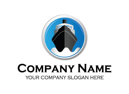 Logo Schiff, Transport, Fracht, meer, segeln