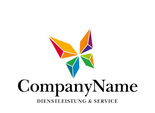Logo, Markenzeichen, Schmetterling, Dienstleistung, Service, Malermeister, Farbe