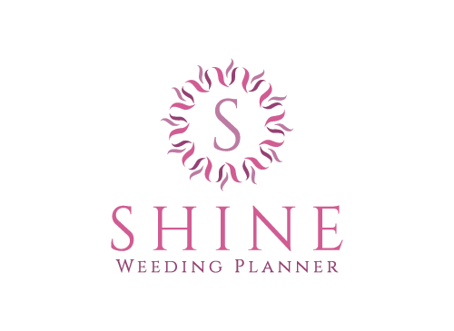 Glanz, Hochzeit, Ereignis Logo