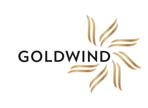Sonne Logo, Wind Logo, Gold Logo, Blume Logo