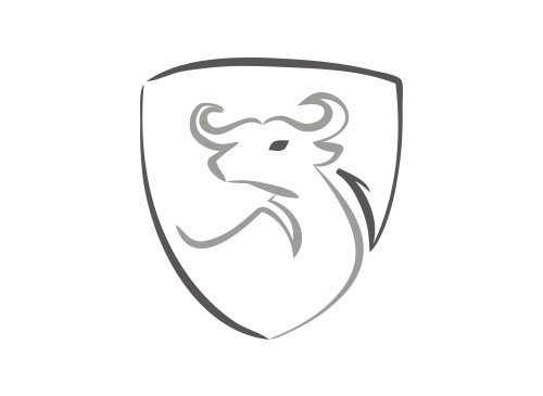 Zeichen, Zeichnung, zweifarbig, Stier, Wasserbffel, Logo