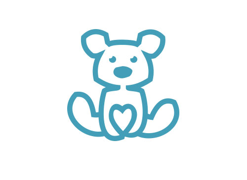 Teddy, Br, Herz, Logo