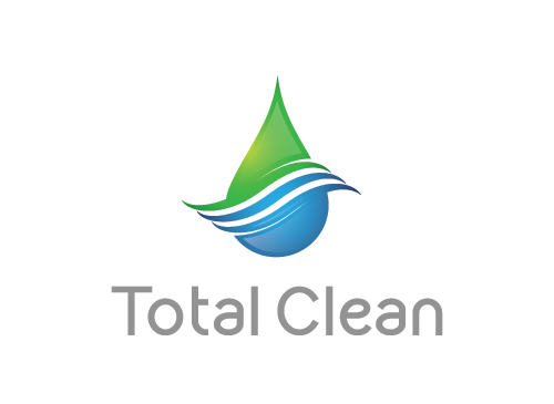 Wasser Logo, Pflege Logo, Reinigung Logo