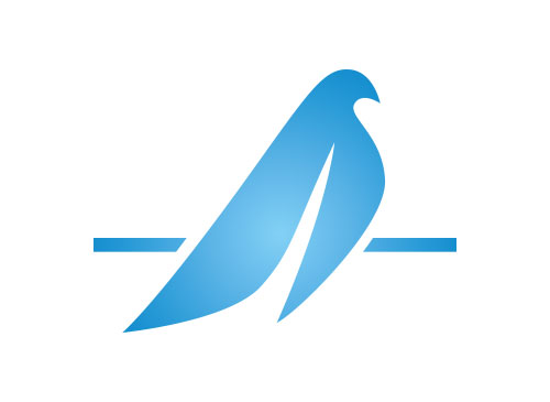 Zeichen, zweifarbig, Vogel, Taube, Logo
