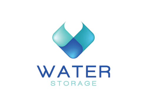 Wasserquelle Logo, Schwimmbad Logo, Wasser Logo