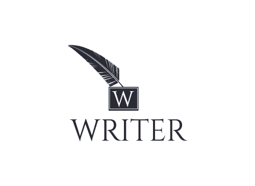 Stift Logo, Schriftsteller Logo