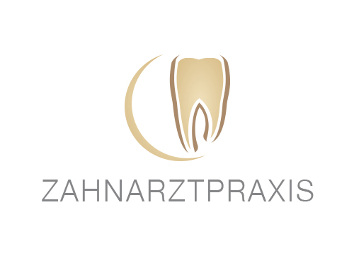 Zhne, Zahnrzte, Zahnarztpraxis, Zahnarzt, Zahn, Logo, Halbkreis