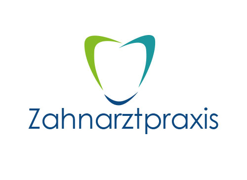 Zeichen, zweifarbig, Zahn, Zahnarzt, Zahnarztpraxis, Logo, Logo