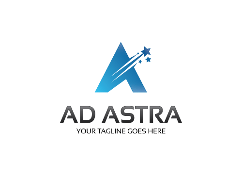 Ad Astra, Buchstabe A, Stern, Star, Stars Logo