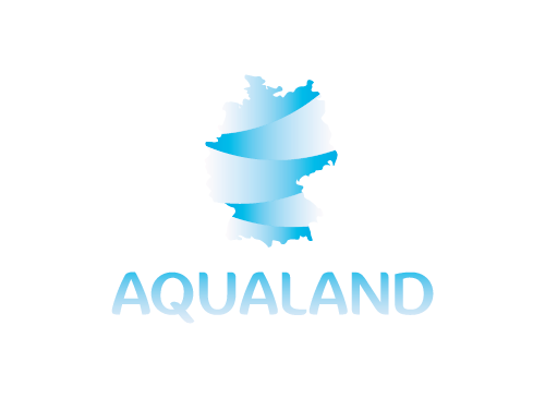 Wasserquelle Logo, Schwimmbad Logo, Wasser Logo