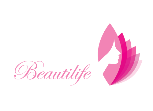 Logo, schnheit, frau, dame, Schnheit, Kosmetik, Wellness, Spa, Make-up, Mode, Blatt