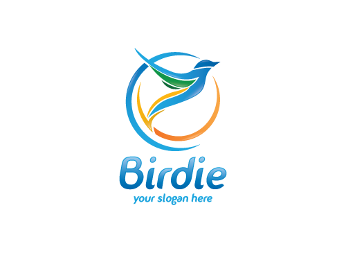 , Vogel, Flgel, Kreis, Bird, Kolibri, Hummingbird Logo