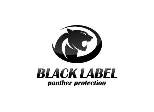 , Panther, Kuguar, Puma, Lwe, Schutz, Sicherheit, schwarz, Logo
