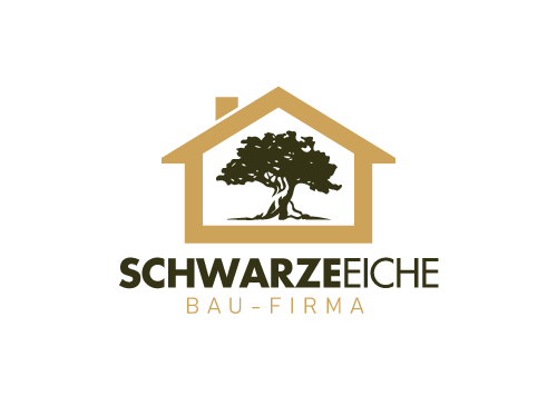 ko, Haus, bauen, Eiche, Baum