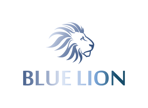 Lwe, blau, knig, kniglich, hotel, Finanz, Investitions, Ziegen, Logo