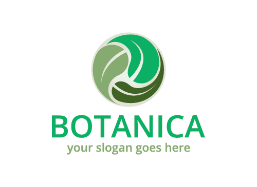 blatt, botanisch, garten, natur, Logo