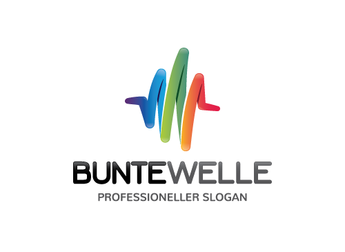 , Welle, Marketing, Puls, Medien, Bunt, Malen, Beratung Logo