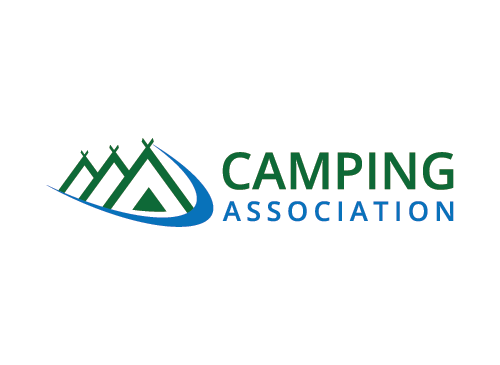 Camping, Wandern Logo, Tourismus, Reisen