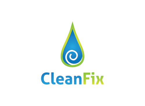 Reinigung Logo, Hygiene, Tropfen Logo, Wasser Logo