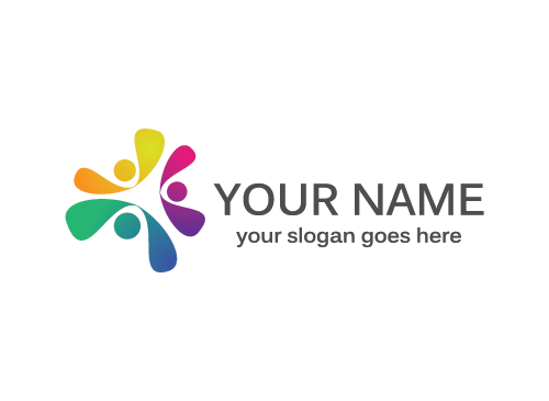Logo Menschen, Kinder, Gruppen, Kinderarzt