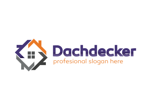 , Dachdecker, Immobilien, Bau, Sicherheit Logo