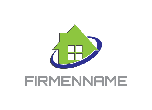 Logo, Immobilien, Haus, Fluss, See, Wasser, Grundstcksmakler, Wohnkultur, Hypothek
