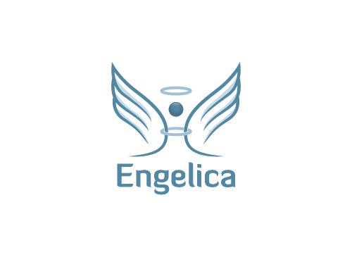 , Zeichen, Engel, Heiligenschein, Person, Flgel, Flug, Mensch Logo 