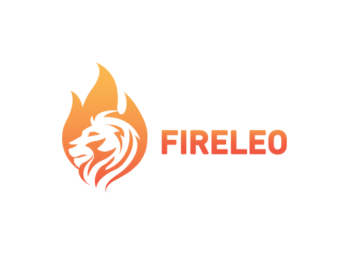 , Zeichen, Flamme, Lwe, Lion, Leo Logo