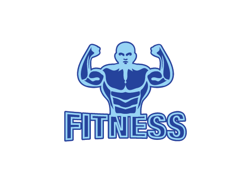 Fitness, Gymnastik, Kraft, Muskeln Logo , Bodybuilding Logo
