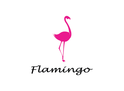 Logo, Flamingo, Vogel, Natur, Schnheit, Kosmetik, Mode
