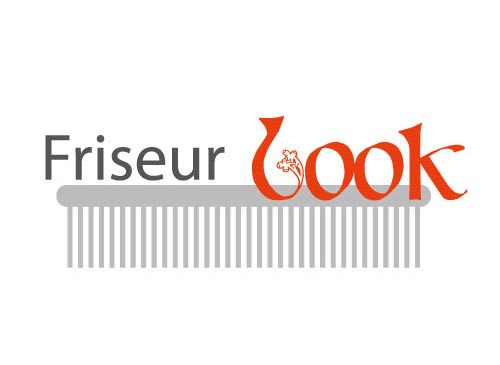 Friseur, Logo mit Kamm