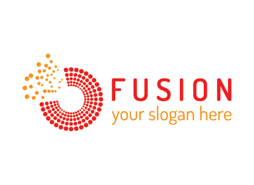 Fusion, digital, Kommunikation, Technologie, Software, Jobs, Gewerkschaft, Logo