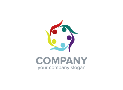 Menschen Logo, Gruppe, Beratung Logo