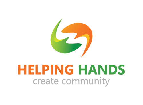 Hand, Hilfe, Menschen, Gemeinschaften, Sorgfalt, Kreativitt, Behandlung, Pflege, Logo