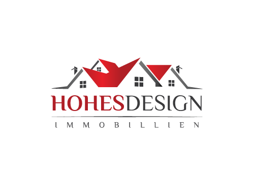 , Zeichen, Signet, Haus, Immobilien, Dach, Dachdecker, Makler Logo