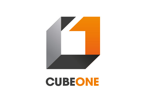 ,Zeichen, Signet, Logo, Abstrakt, Geometrisch, Cube, 1
