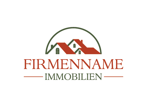 Immobilien, Makler, Bau, Logo