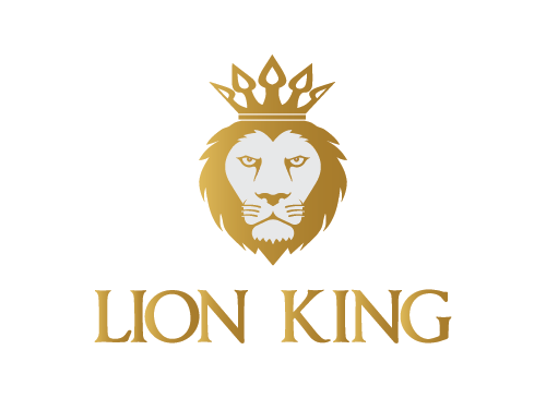lwe, knig, krone, gold, kniglich, logo