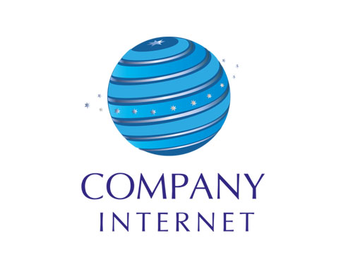 3 D Logo for  Internet, Network, Community