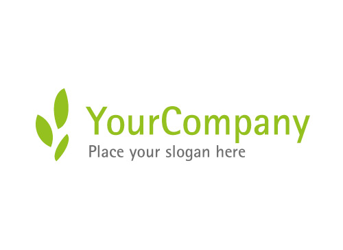 Wachsende Planze - Umwelt und Natur Logo
