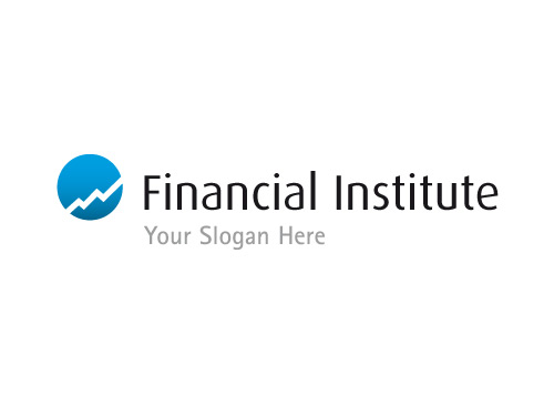 Aufsteigendes Diagramm - Finanz Logo