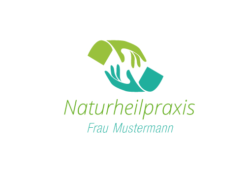 Logo fr den medizinischen Bereich, Wellness- und Kosmetik, Heilpraktiker, Heilpraxis, Physiotherapie