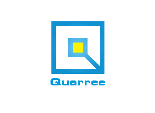 Zeichen, Signet, Logo, Quarree, Quadrat, Buchstabe, Q