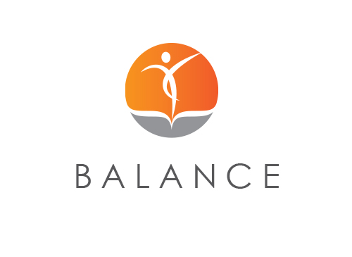 Zeichen, Signet, Logo, Mensch, Balance, Wellness, Arztpraxis, Yoga, Sport