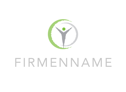 , Logo, Mensch im Kreis