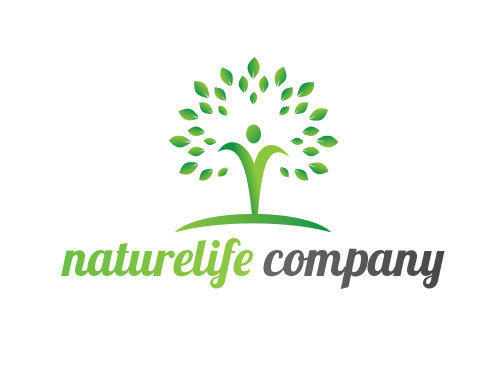 , Logo, Mensch, Natur, Baum, Heilpraktiker