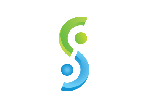 , Logo, Buchstabe, S, zwei Menschen, Coaching Logo