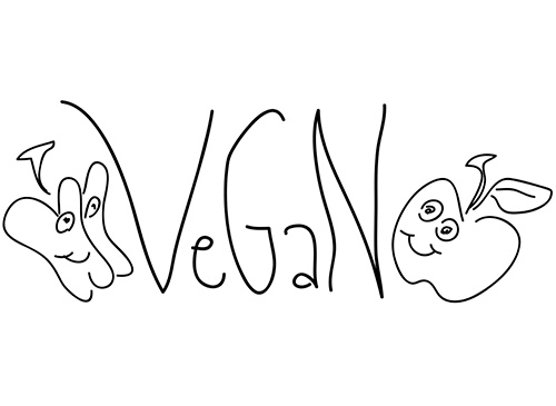"Vegan" Gemse-Logo